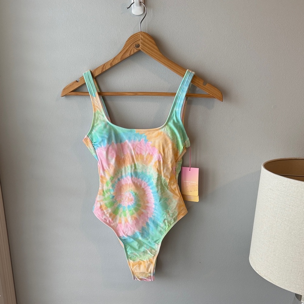 Stony Clover Lane Tie Dye Onepiece Swimsuit‎ NWT